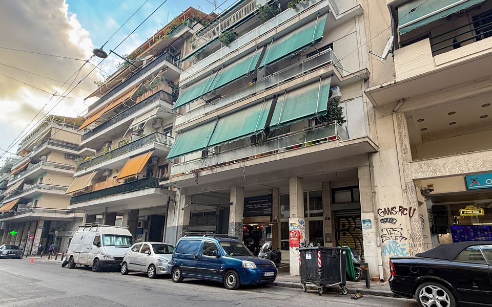 A detail of the Temple of Hephaestus in Athens, Greece.